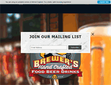 Tablet Screenshot of brewersbarandgrill.com